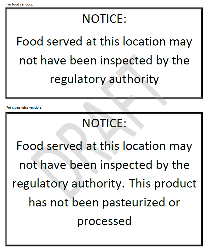 Exempt Foods Agreement form page2